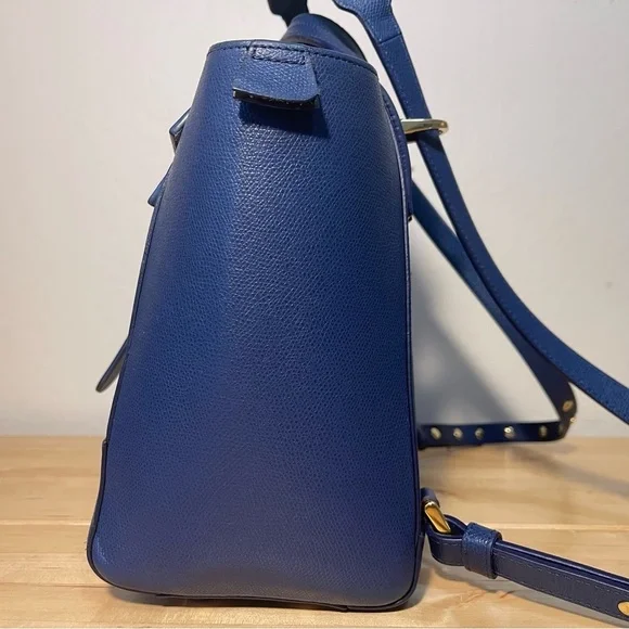 Senreve Midi Maestra Italian Pebbled Marine Leather Bag - Picture 3 of 16